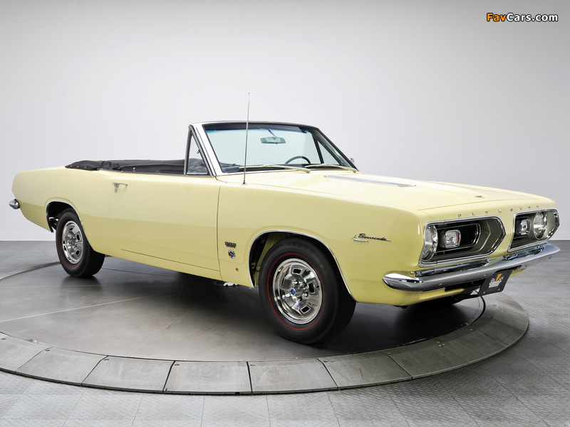 Plymouth Barracuda Formula S 383 Convertible (BH27) 1967 pictures (800 x 600)
