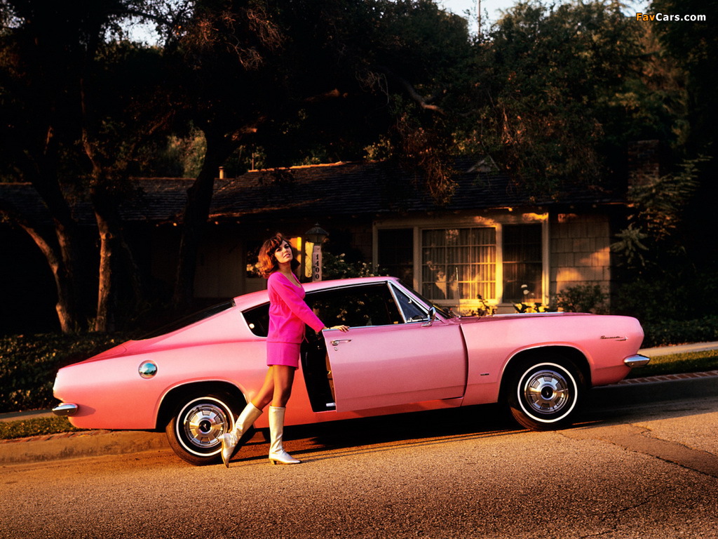 Plymouth Barracuda Fastback Playmate Pink (BH29) 1967 pictures (1024 x 768)