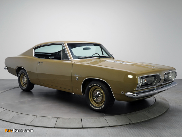 Plymouth Barracuda Formula S Fastback (BH29) 1968 pictures (640 x 480)