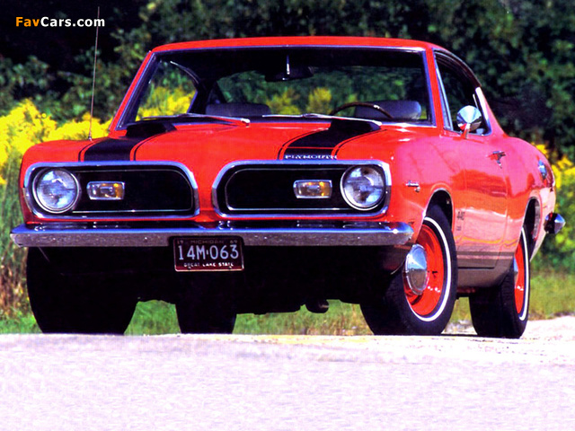 Plymouth Barracuda Fastback (BH29) 1969 images (640 x 480)