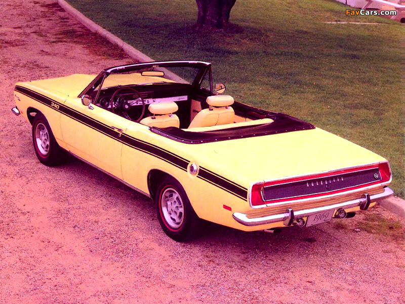 Plymouth Barracuda Convertible (BH27) 1969 pictures (800 x 600)