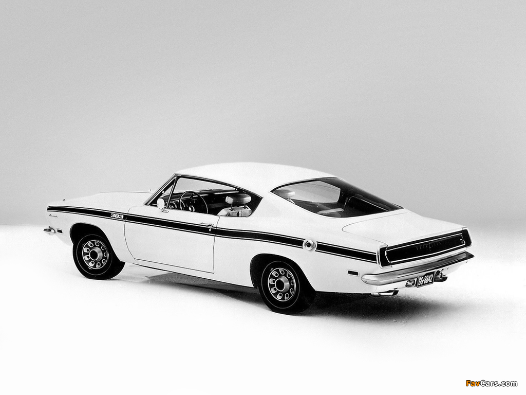 Plymouth Barracuda Fastback (BH29) 1969 wallpapers (1024 x 768)