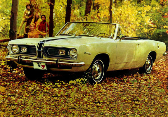 Plymouth Barracuda Convertible (BH27) 1967 wallpapers