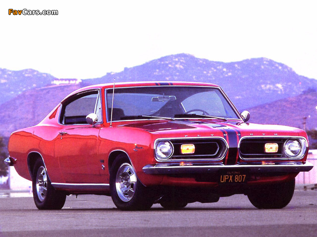 Plymouth Barracuda Formula S Fastback (BH29) 1967 wallpapers (640 x 480)
