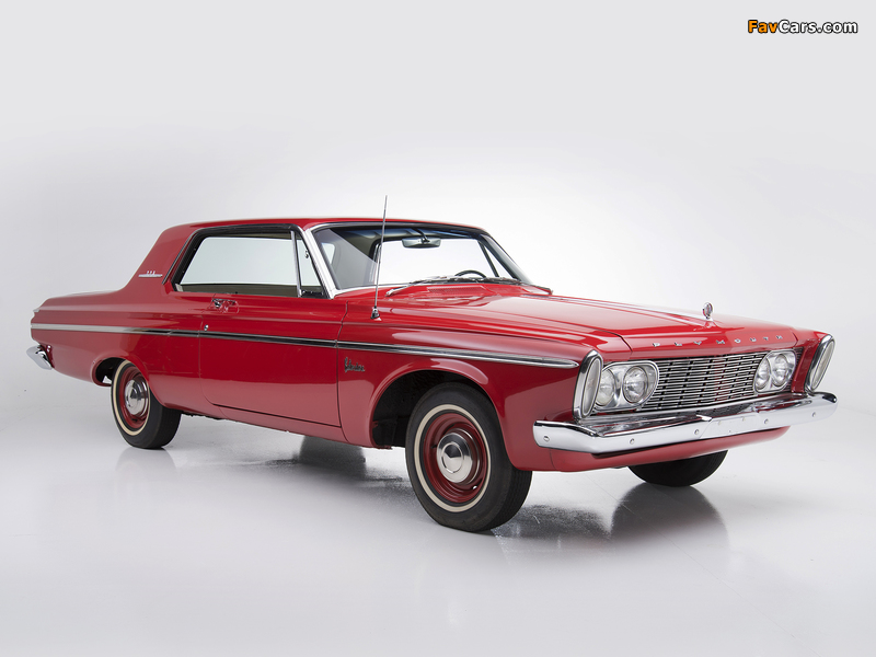 Photos of Plymouth Belvedere 426/425 HP Max Wedge Stage II Hardtop Coupe (TP2-M) 1963 (800 x 600)