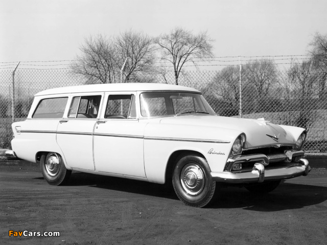 Plymouth Belvedere Suburban Wagon 1955 photos (640 x 480)