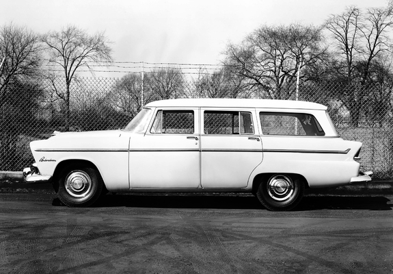 Plymouth Belvedere Suburban Wagon 1955 wallpapers