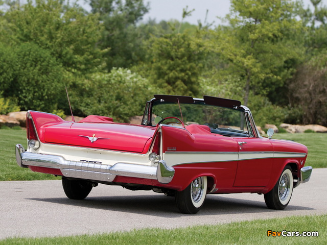 Plymouth Belvedere Convertible (P31-3) 1957 photos (640 x 480)