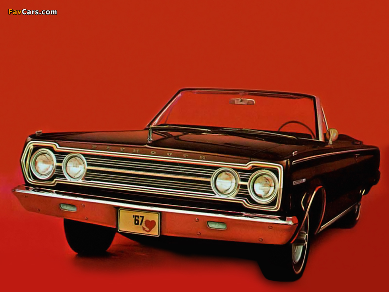 Plymouth Belvedere ll Convertible (CR1/2-H RH27) 1967 wallpapers (800 x 600)