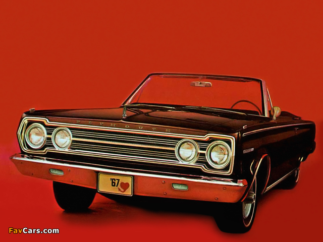 Plymouth Belvedere ll Convertible (CR1/2-H RH27) 1967 wallpapers (640 x 480)