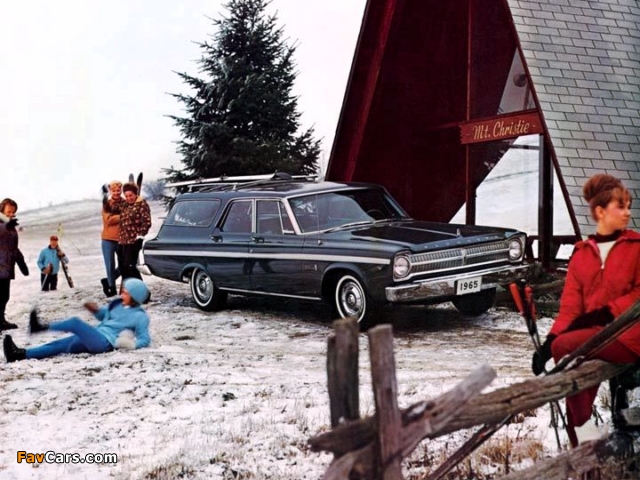 Plymouth Belvedere II Station Wagon (AR1/2-M R77) 1965 wallpapers (640 x 480)
