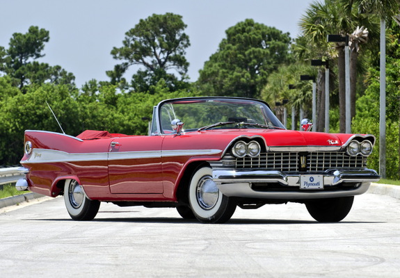 Plymouth Sport Fury Convertible (27) 1959 pictures