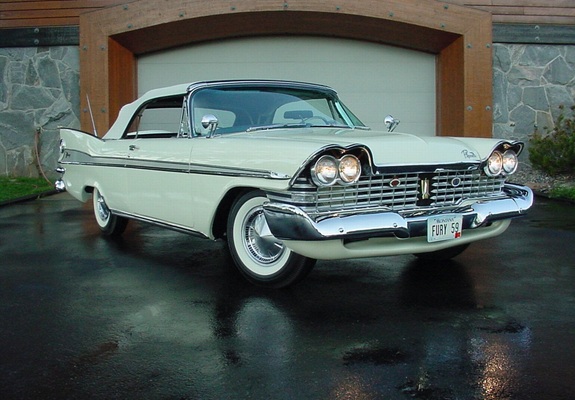 Plymouth Sport Fury Convertible 1959 wallpapers