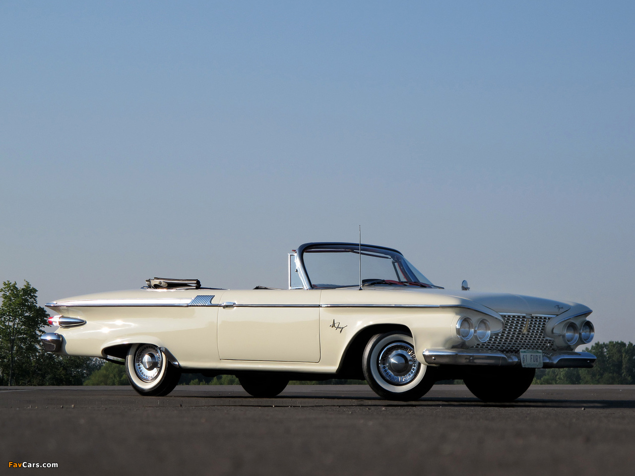 Plymouth Fury Convertible (335) 1961 wallpapers (1280 x 960)