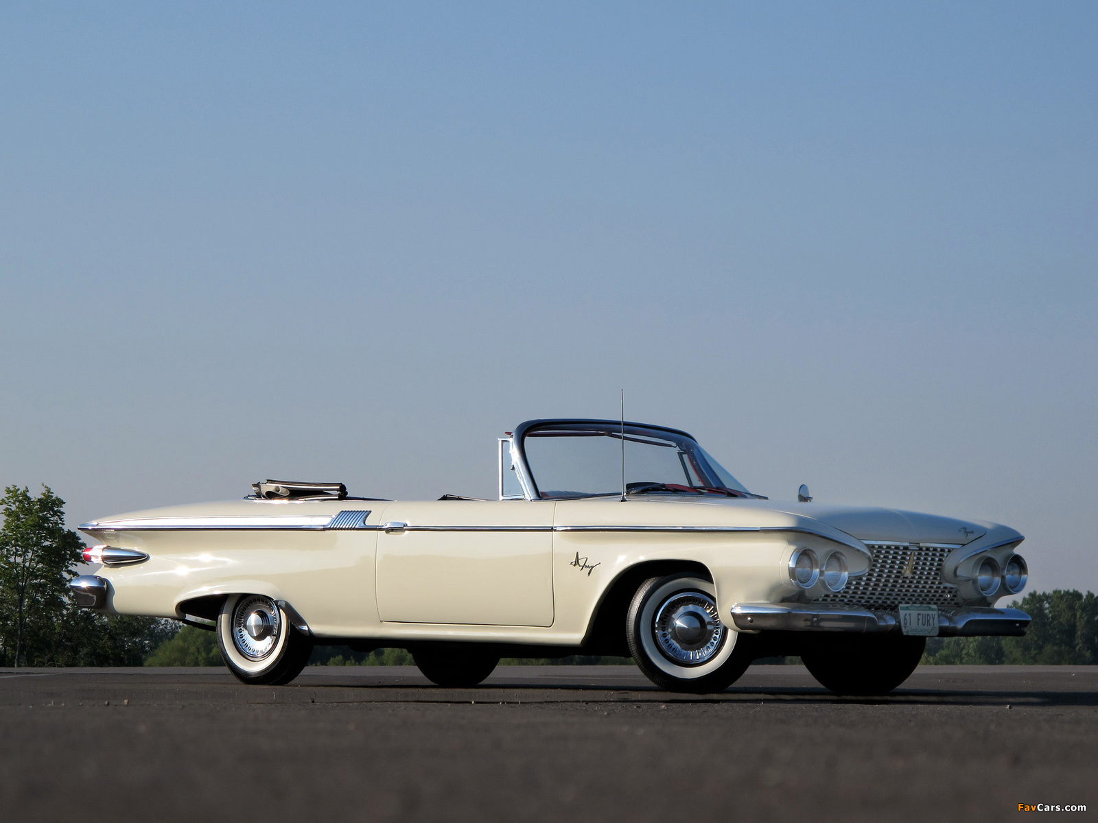 Plymouth Fury Convertible (335) 1961 wallpapers (1600 x 1200)