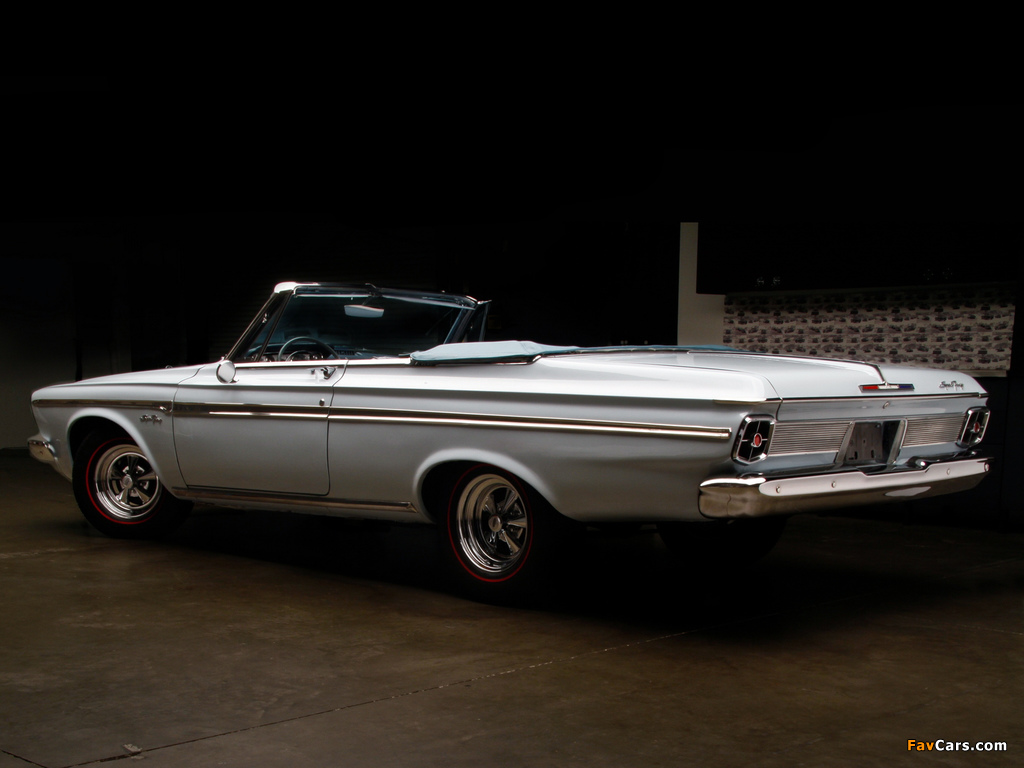 Plymouth Sport Fury Convertible (TP2-P 345) 1963 wallpapers (1024 x 768)