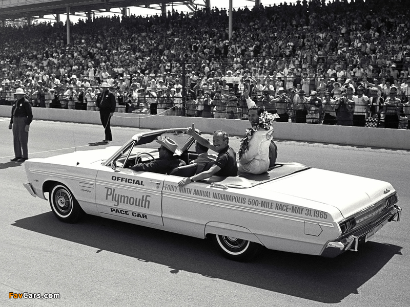 Plymouth Sport Fury Convertible Indy 500 Pace Car (P45) 1965 images (800 x 600)