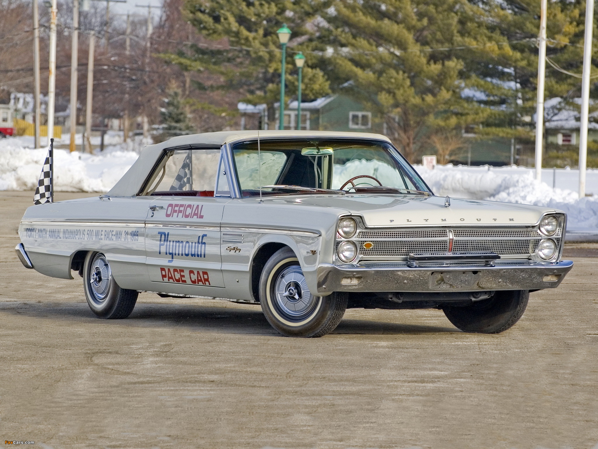 Plymouth Sport Fury Convertible Indy 500 Pace Car (P45) 1965 photos (2048 x 1536)