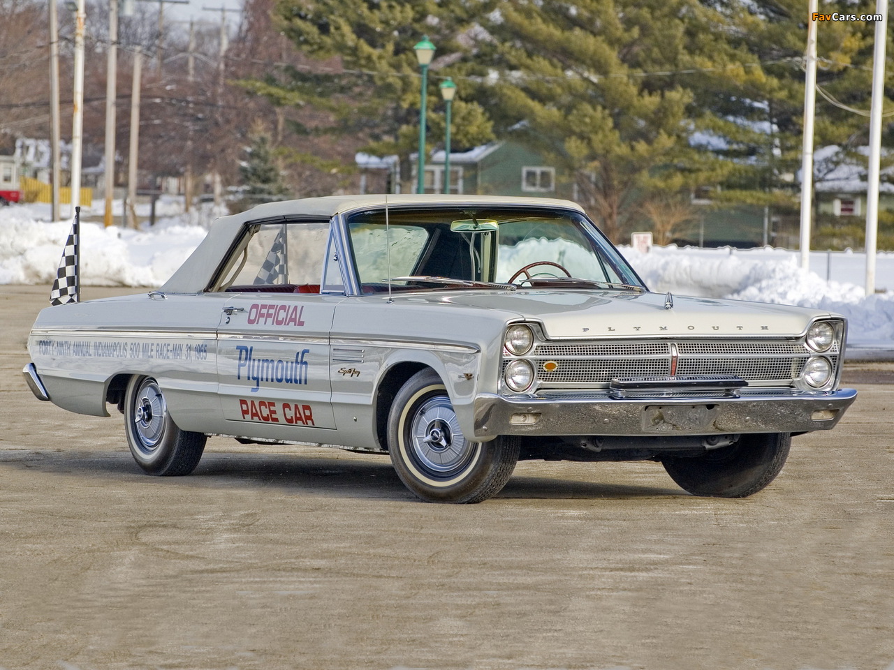 Plymouth Sport Fury Convertible Indy 500 Pace Car (P45) 1965 photos (1280 x 960)