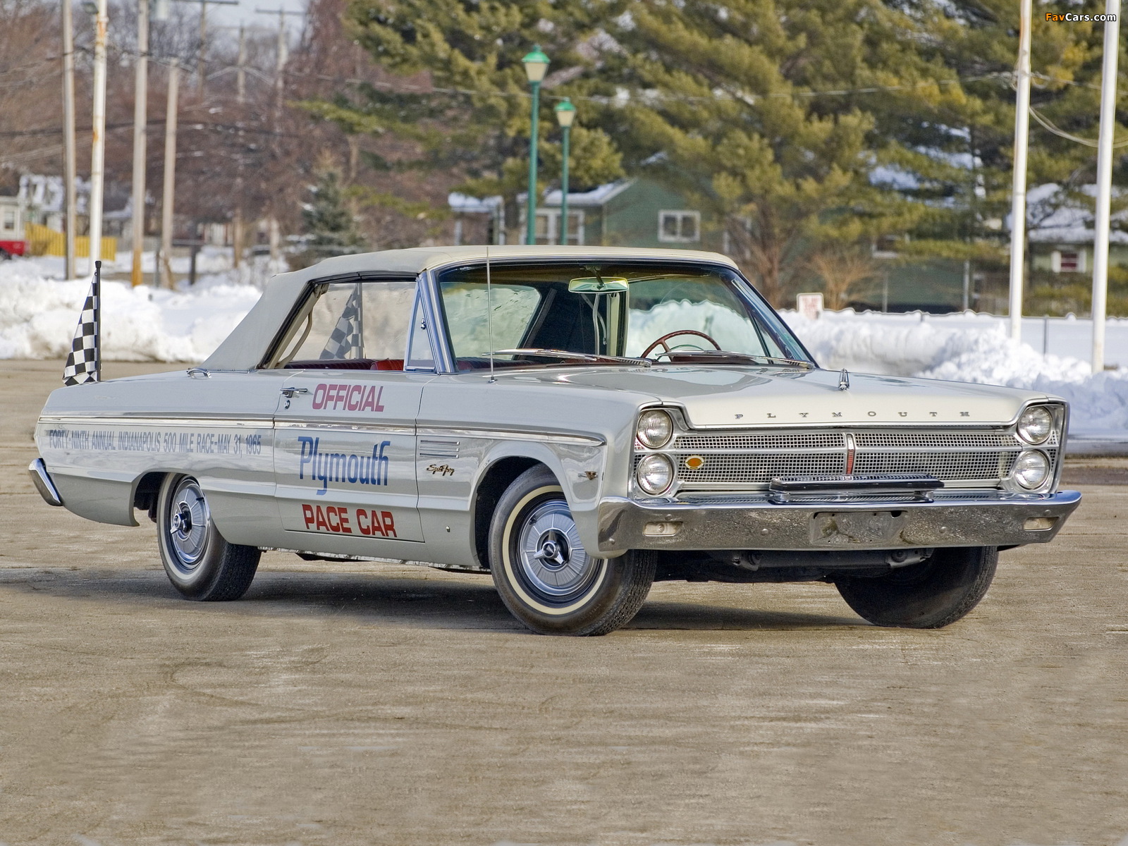 Plymouth Sport Fury Convertible Indy 500 Pace Car (P45) 1965 photos (1600 x 1200)