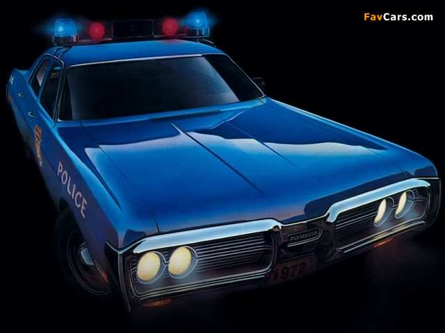 Plymouth Fury Sedan Police 1972 pictures (640 x 480)