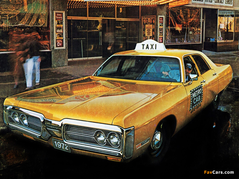 Plymouth Fury I Sedan Taxi 1972 pictures (800 x 600)