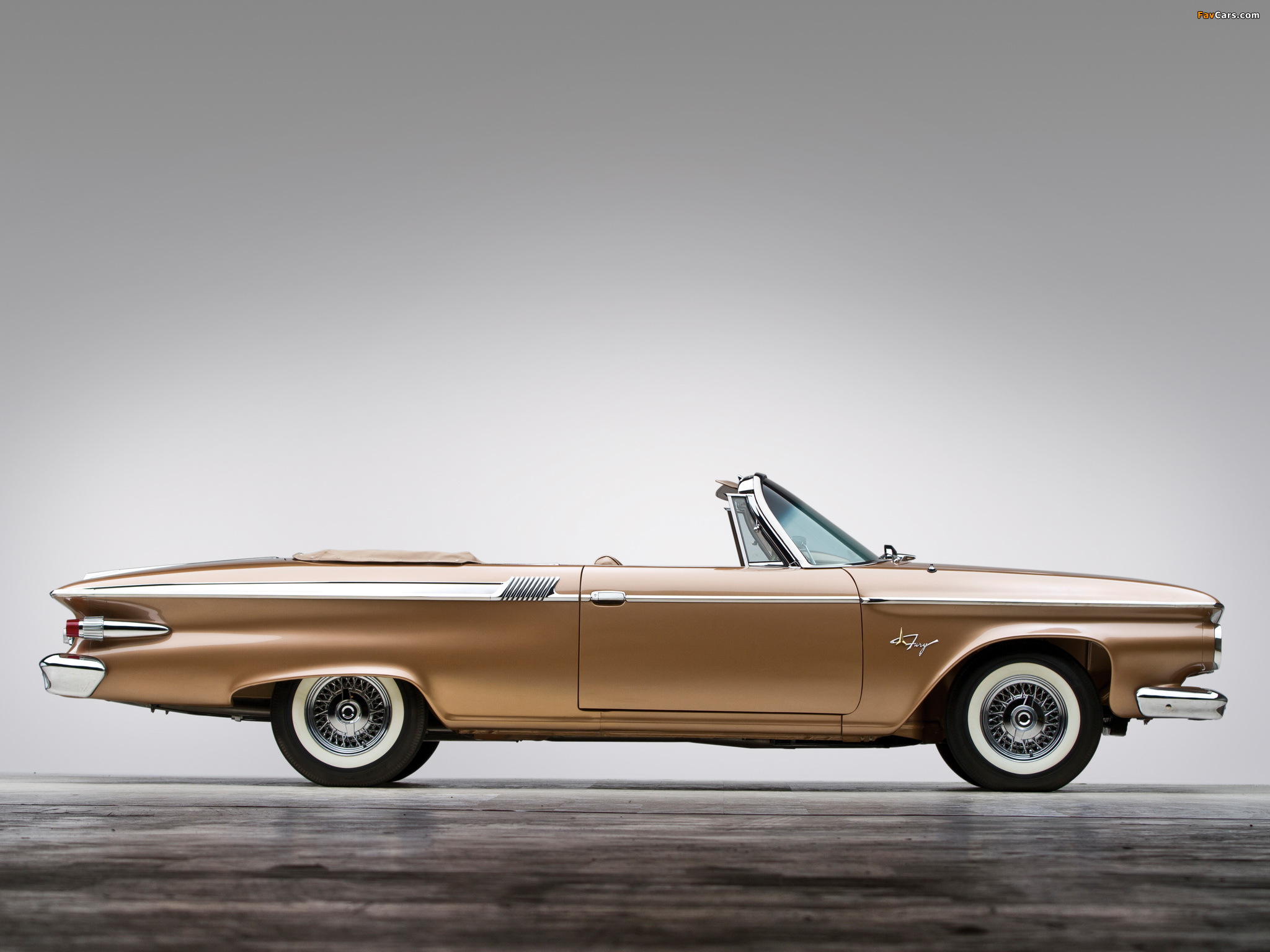 Plymouth Fury Convertible (335) 1961 wallpapers (2048 x 1536)
