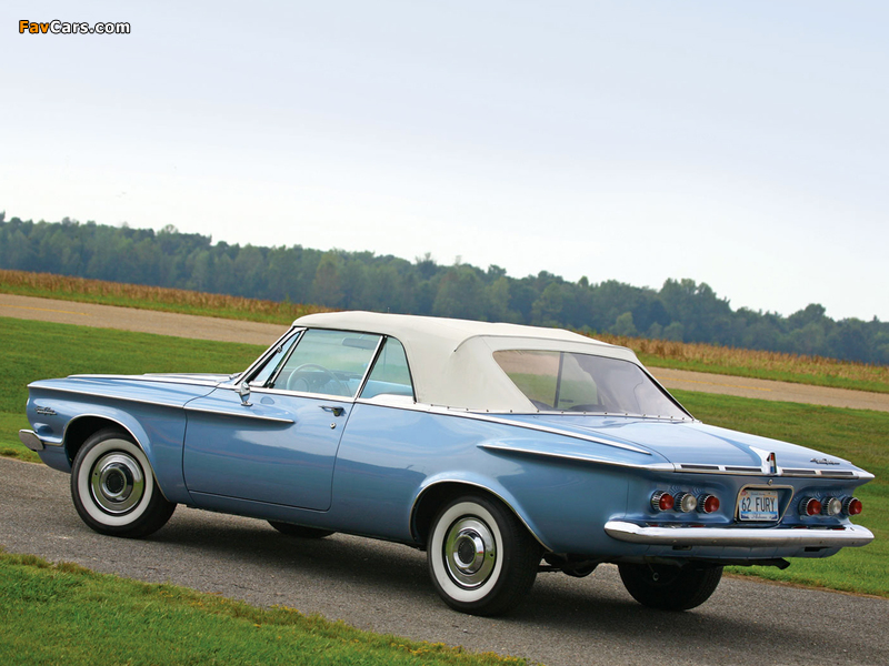 Plymouth Sport Fury Convertible (345) 1962 wallpapers (800 x 600)