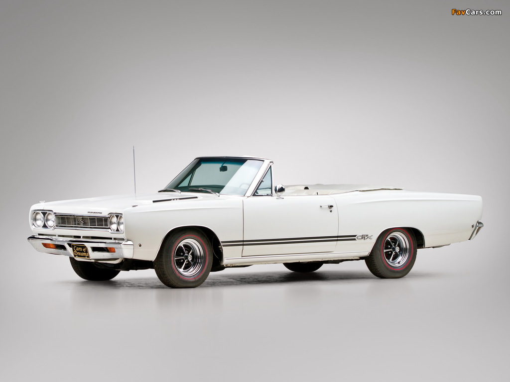 Pictures of Plymouth GTX Convertible (RS27) 1968 (1024 x 768)