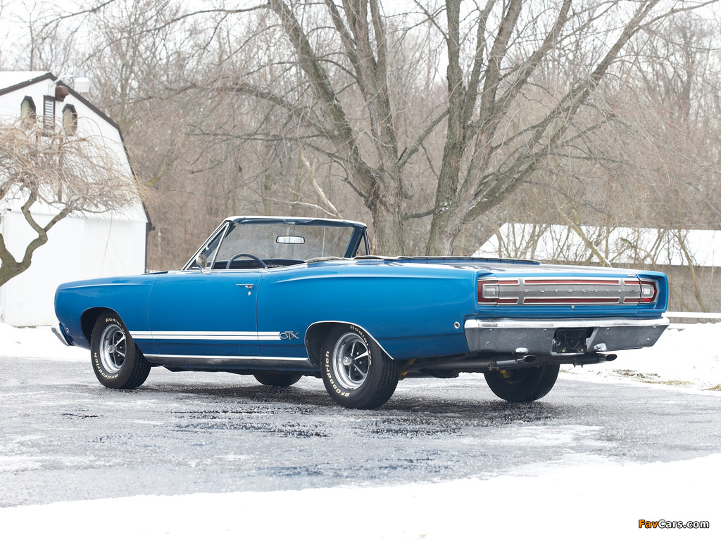 Plymouth GTX 426 Hemi Convertible (RS27) 1968 pictures (1024 x 768)