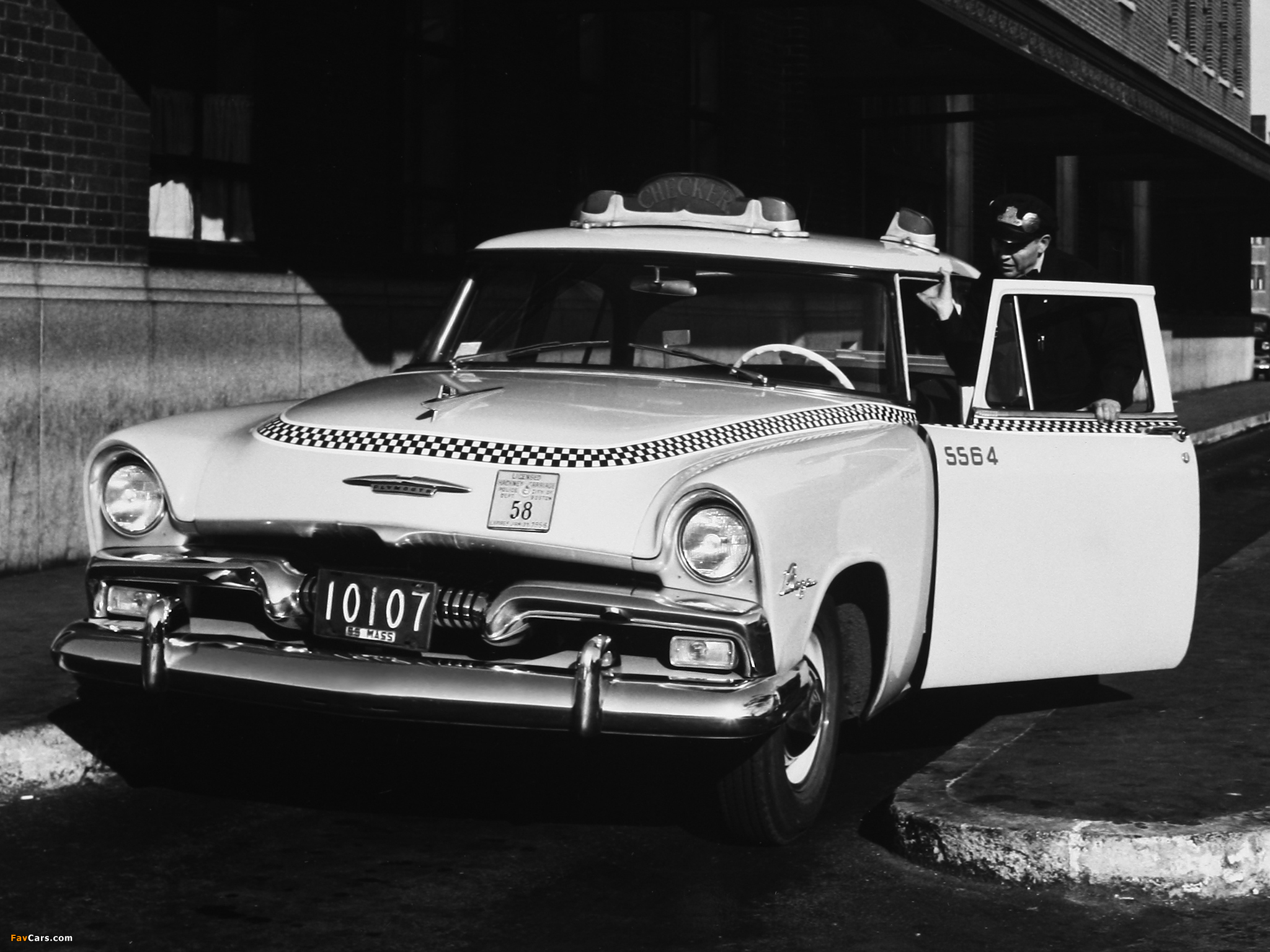 Plymouth Plaza Club Sedan Taxi 1955 wallpapers (2048 x 1536)