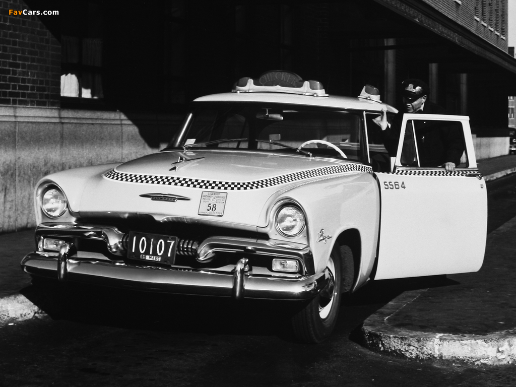 Plymouth Plaza Club Sedan Taxi 1955 wallpapers (1024 x 768)