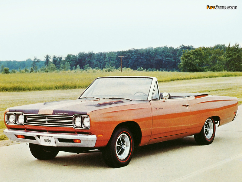 Plymouth Road Runner 383 Convertible (RM27) 1969 wallpapers (800 x 600)