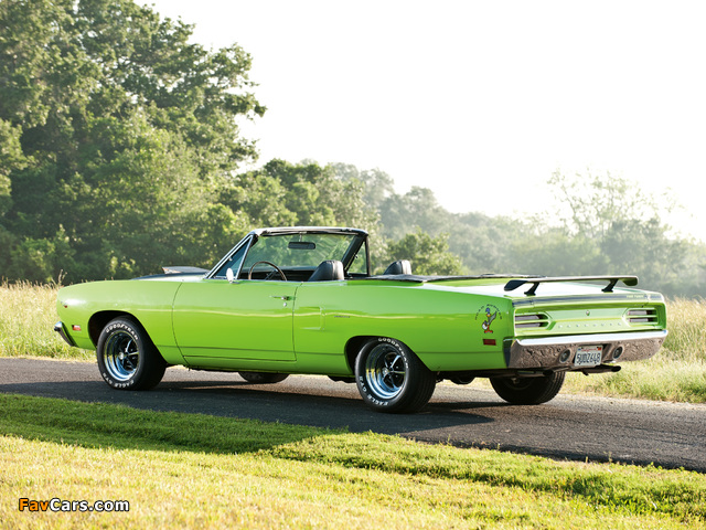 Plymouth Road Runner Convertible (RM27) 1970 pictures (640 x 480)