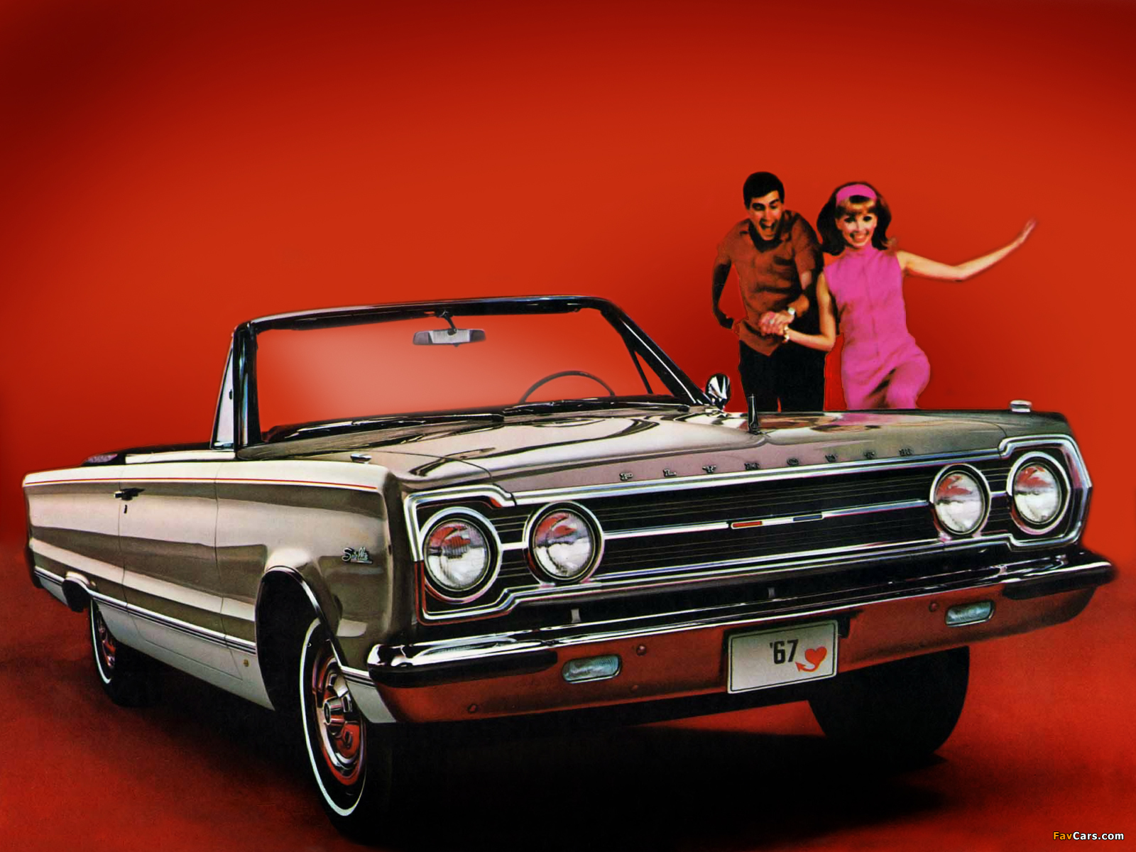 Plymouth Belvedere Satellite Convertible (RP27) 1967 wallpapers (1600 x 1200)