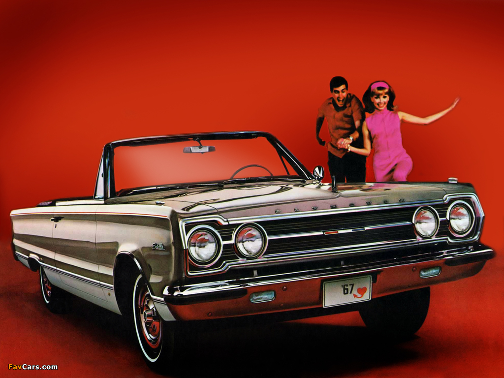 Plymouth Belvedere Satellite Convertible (RP27) 1967 wallpapers (1024 x 768)