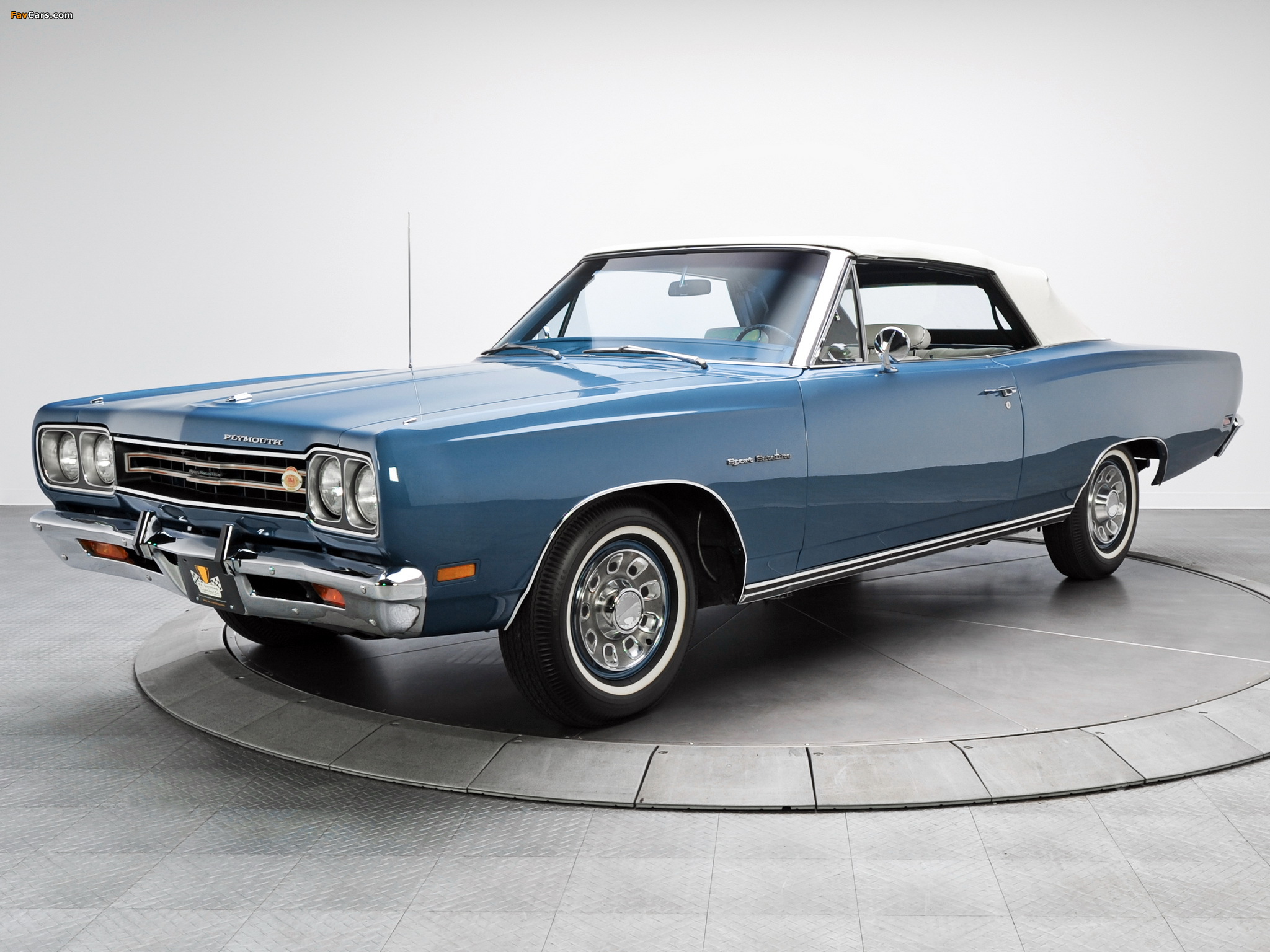 Plymouth Sport Satellite Convertible (RP27) 1969 wallpapers (2048 x 1536)