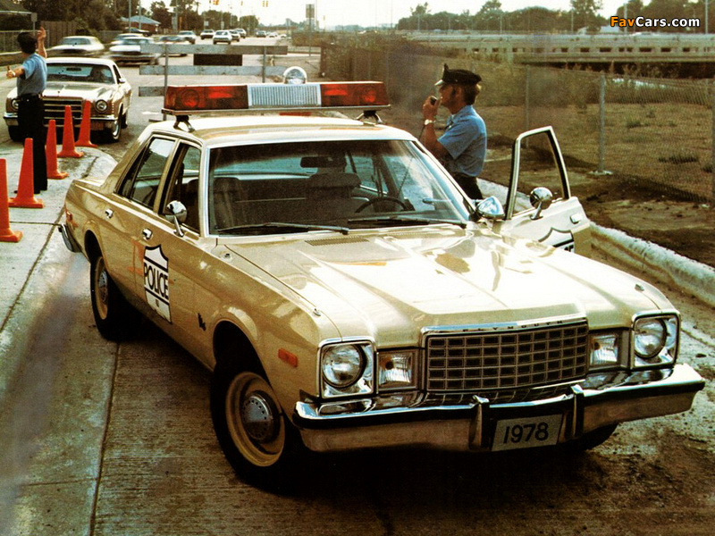 Plymouth Volare Police 1978 images (800 x 600)