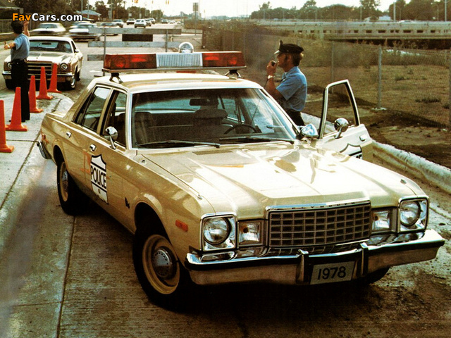 Plymouth Volare Police 1978 images (640 x 480)