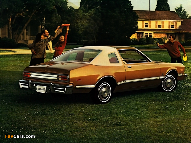 Plymouth Volare Premier 2-door Coupe 1977 wallpapers (640 x 480)