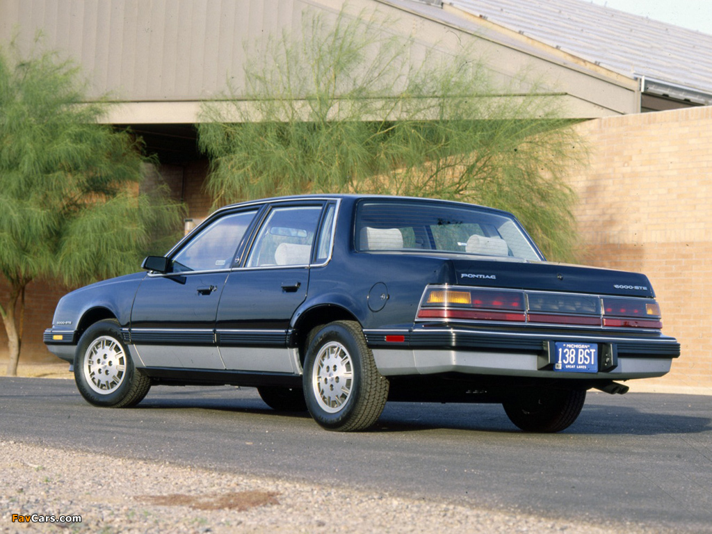 Pontiac 6000 STE 1983–87 photos (1024 x 768)