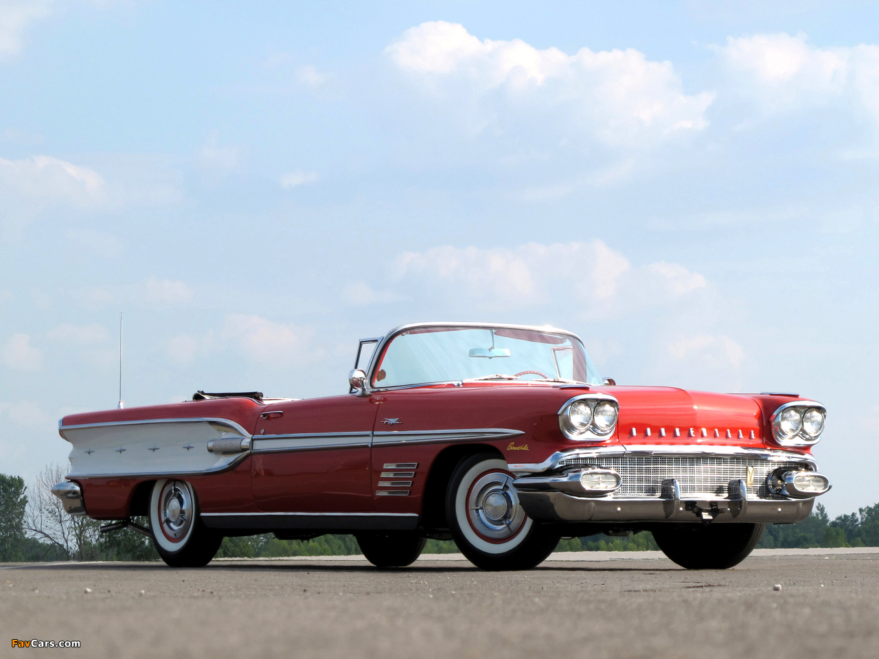 Pontiac Bonneville Convertible 1958 photos (1280 x 960)