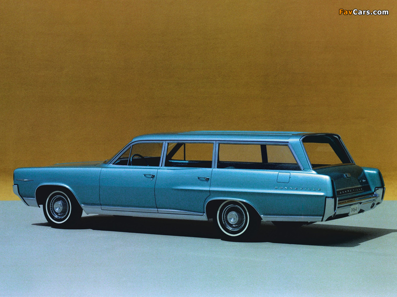 Pontiac Bonneville Custom Safari Station Wagon (2735) 1964 photos (800 x 600)