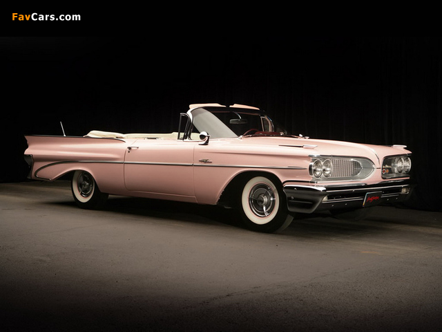 Pontiac Catalina Convertible Pink Lady by Harly Earl 1959 pictures (640 x 480)
