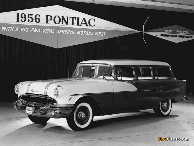 Pictures of Pontiac Chieftain 4-door Station Wagon 1956 (640 x 480)