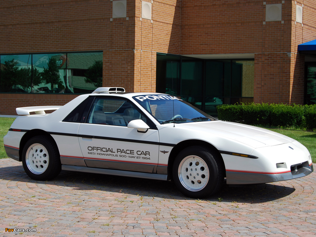 Pictures of Pontiac Fiero Indy 500 Pace Car 1984 (1024 x 768)