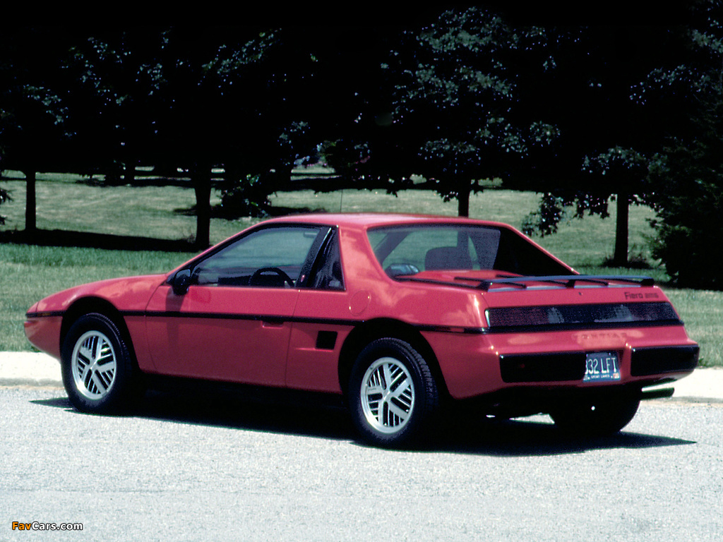 Pontiac Fiero 1984–88 photos (1024 x 768)