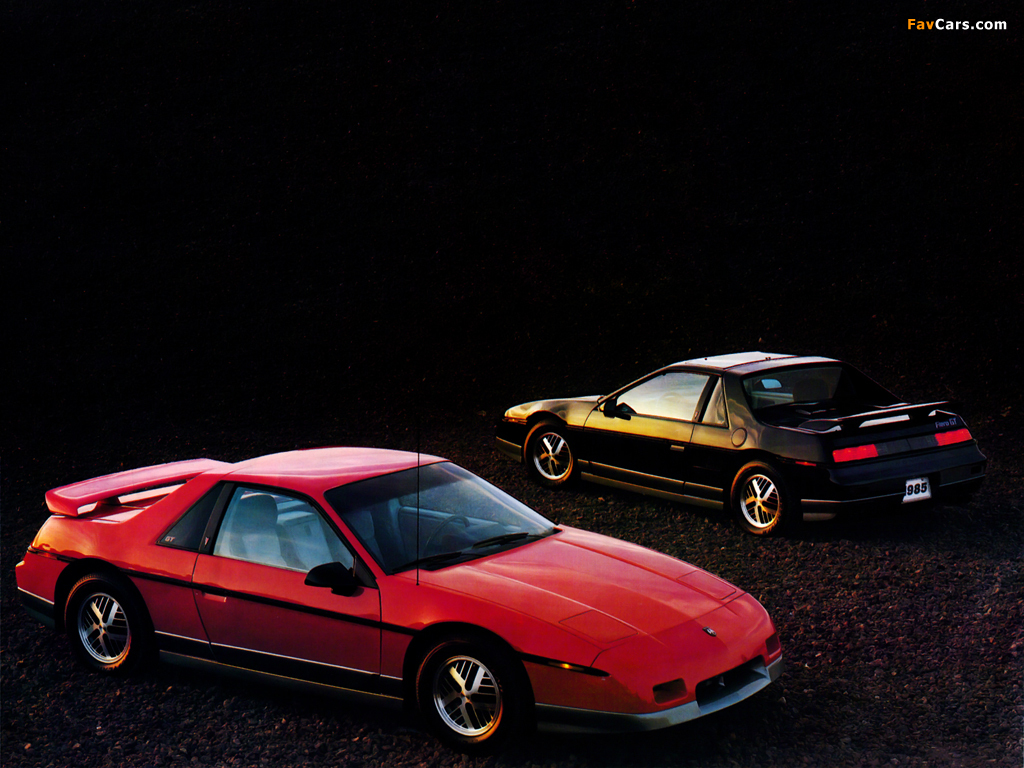 Pontiac Fiero GT 1985–88 wallpapers (1024 x 768)