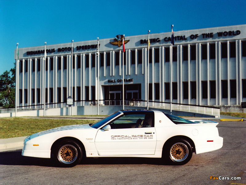 Images of Pontiac Firebird Trans Am Turbo 20th Anniversary Indy 500 Pace Car 1989 (800 x 600)