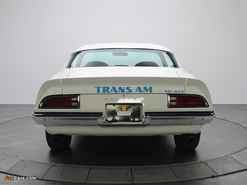 Photos of Pontiac Firebird Trans Am SD-455 1973 (800 x 600)